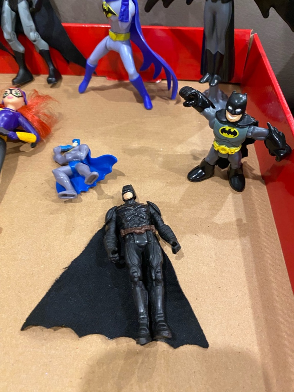 13 Batman Figure Lot DC Comics Joker Batgirl Batmobile Mixed Bundle Toys - Picture 3 of 5